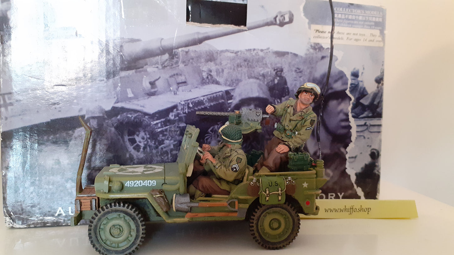 King and country ww2 US Army Willys Jeep D-day box 1:30 Dd075 Dd75 Wdb