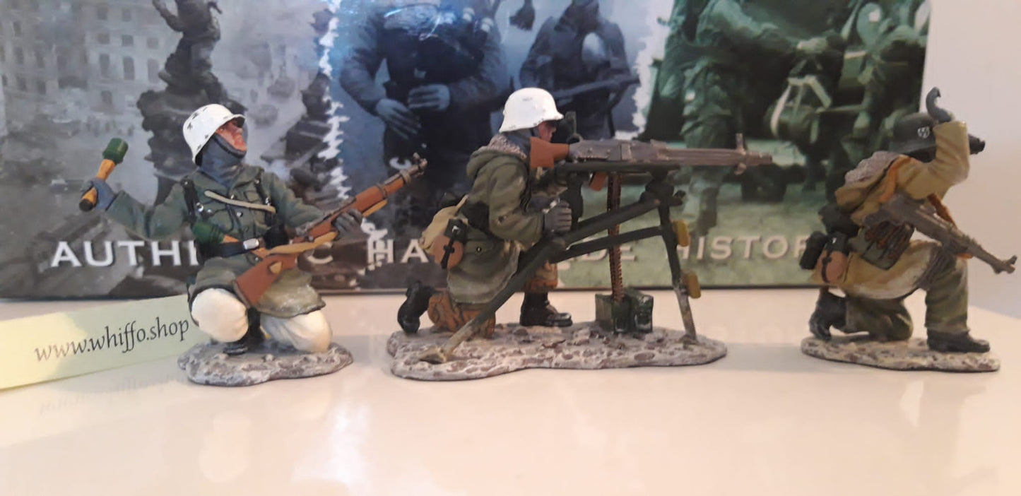 king and country Ww2 German Winter Mg42 Team Wss82 1:30 metal boxed Wdb