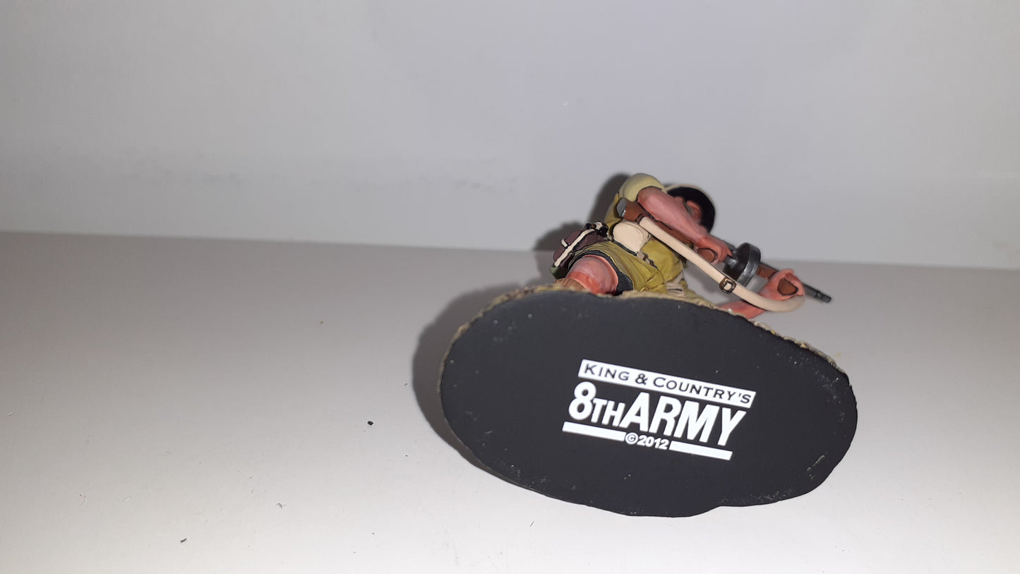 King and country Ww2 8th Army Tommy Gun boxed 1:30 2012 B11