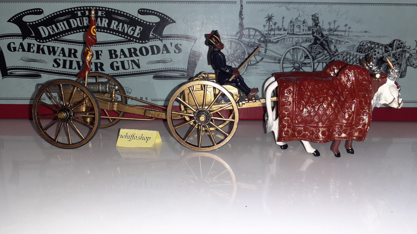 Britains 00141 Delhi Durbar Gaekwar Baroda Silver Gun 1:32 1999 boxed S8