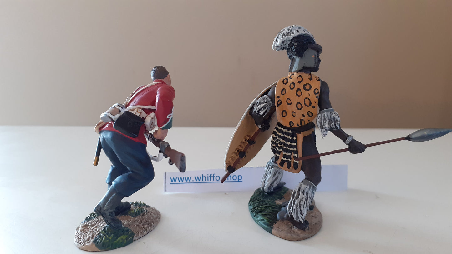 Britains 20120 Zulu wars 24th foot 1:32 Beckett metal Stuck In Guts boxed wdb 2407