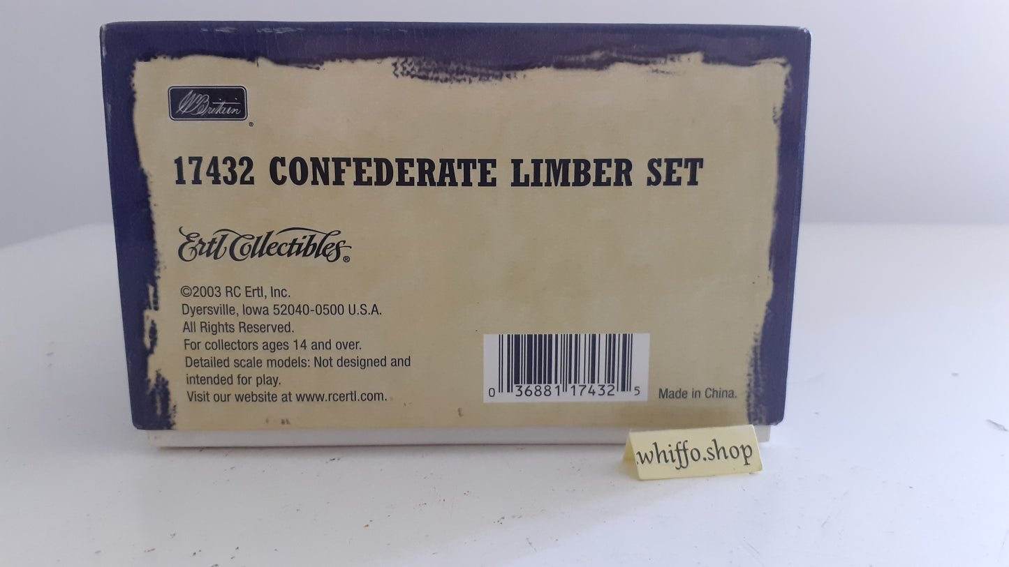 Britains 17432 2003 acw confederate limber set artillery 1:32 s512