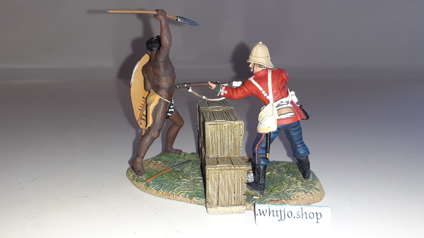 Britains 20084 Zulu wars Warrior Twilight Only300 Made 24th 1:32 2011 boxd S5110