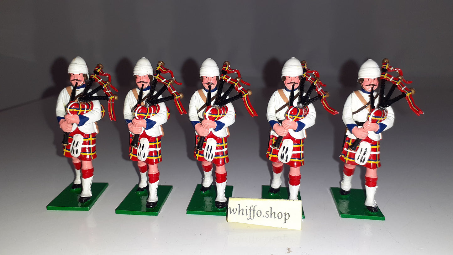 trophy miniatures 1991 Black Watch Pipers Sudan Egypt Boer Highlanders 1:32 s231