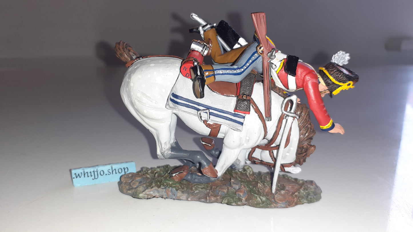 King and country Na88 Scots Greys falling 2006 Napoleonic Waterloo box S772