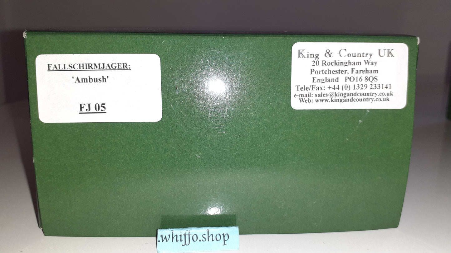 King and country Ww2 2001 Fj05 German Fallschirmjager Paras Ambush box 1:30 S1