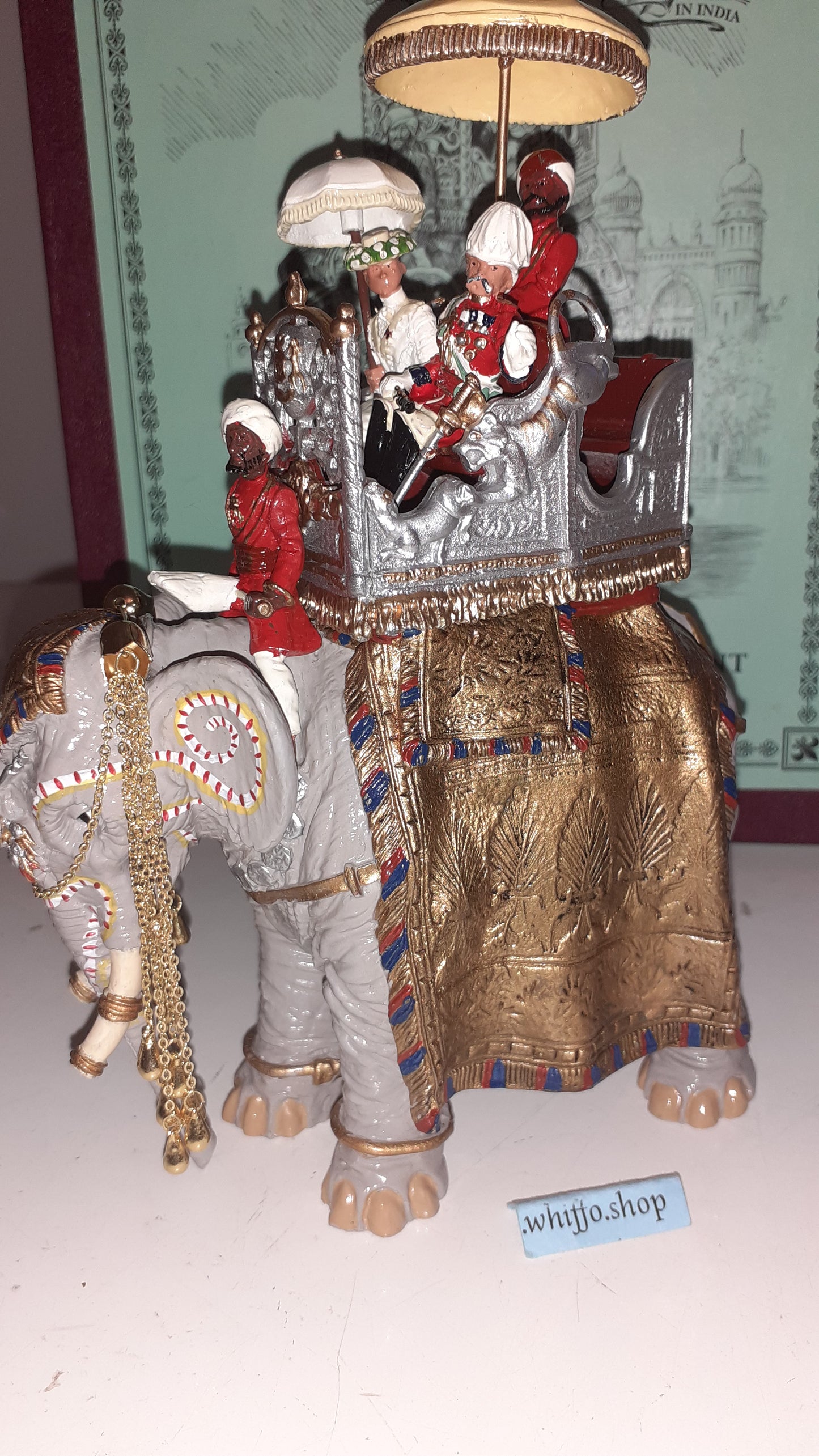 Britains 08956 Duke Connaught Indian State Elephant Durbar 1:32 metal boxd S3