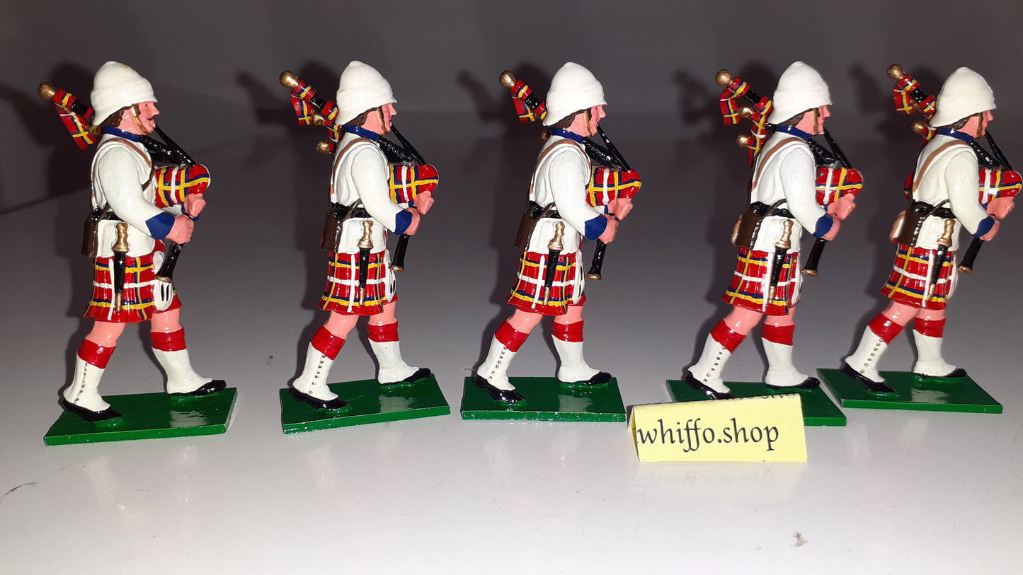 trophy miniatures 1991 Black Watch Pipers Sudan Egypt Boer Highlanders 1:32 s231