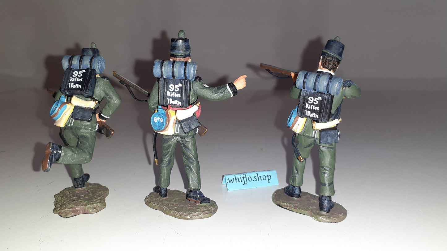 Britains 17255 2001 British 95th Rifles Waterloo Napoleonic 1:32 metal boxd S8b for sale