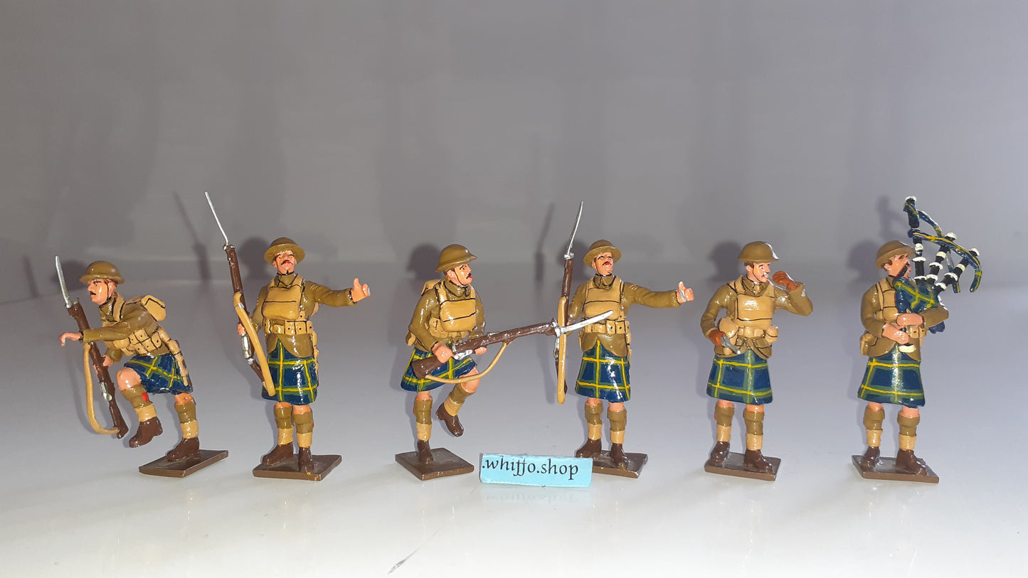 Britains Compatible Tommy Atkins Gordon Highlanders Over The Top ww1 1:32 S147