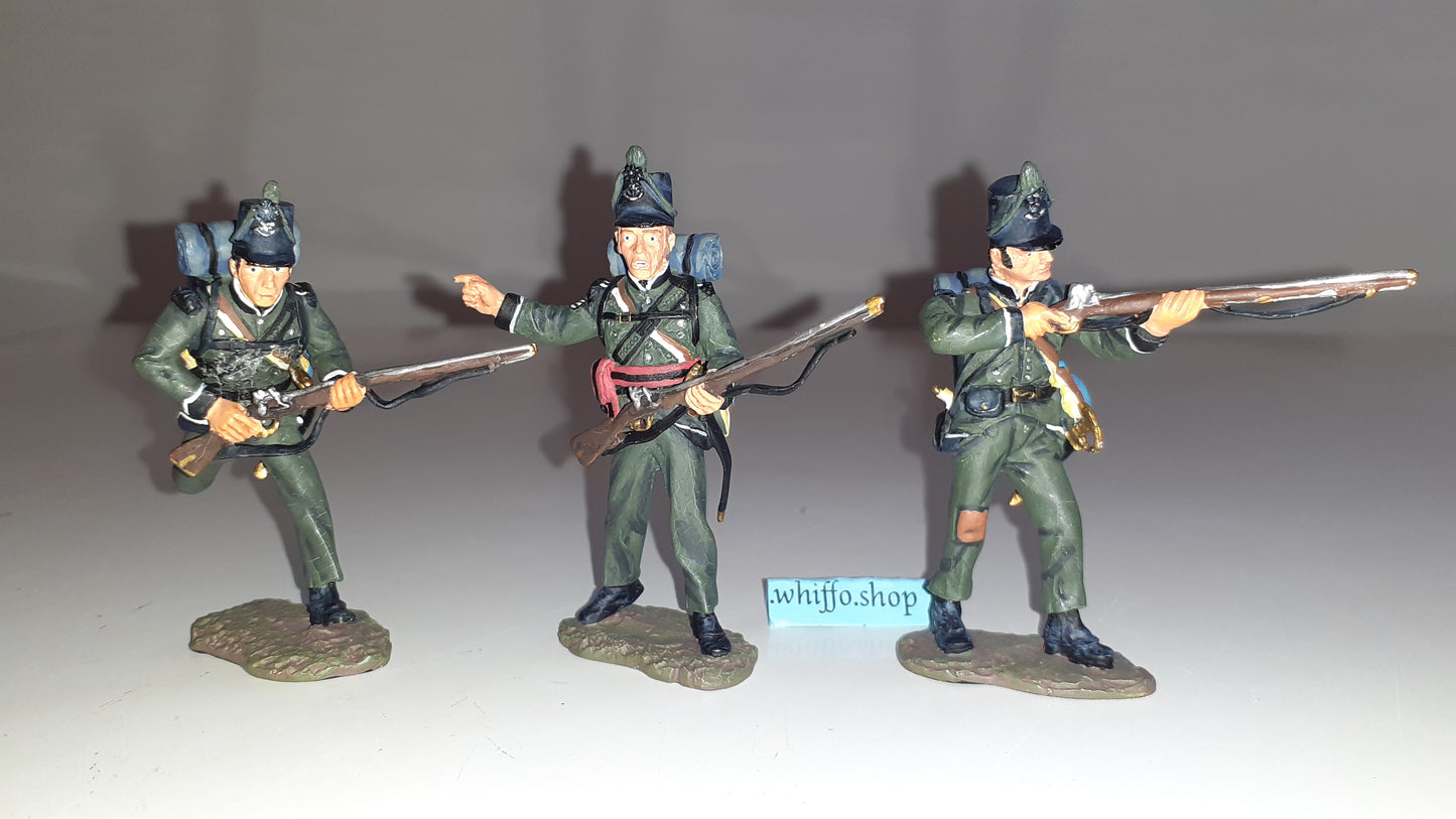 Britains 17255 2001 British 95th Rifles Waterloo Napoleonic 1:32 metal boxd S8b for sale
