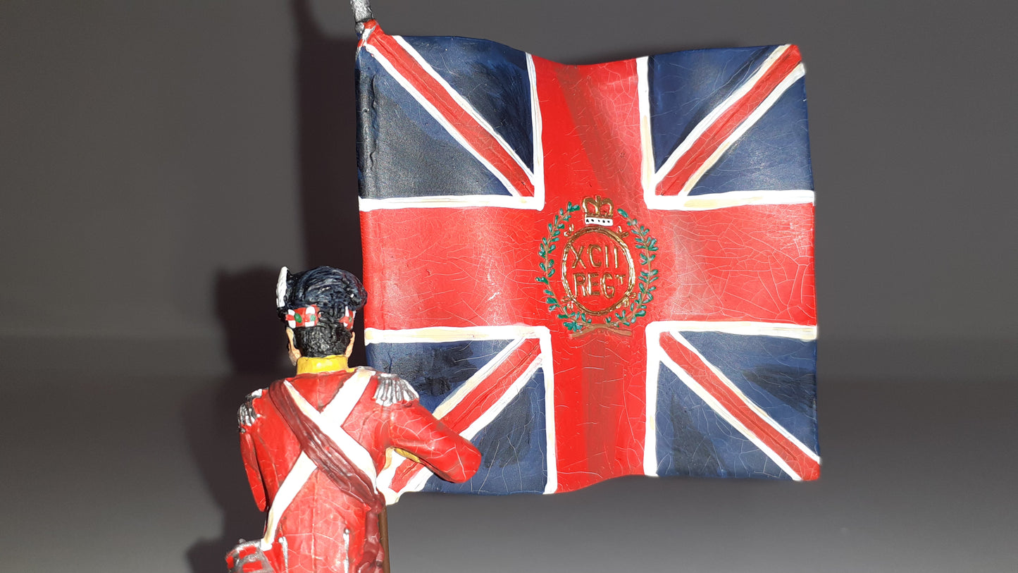 Britains 17364 2001 British 92nd Foot Waterloo Napoleonic 1:32 metal boxed S8b for sale