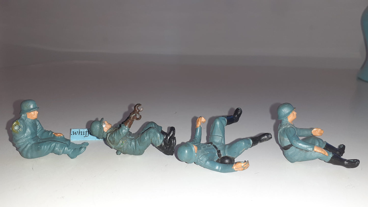 Britains deetail ww2 german Kettengrad Motorcycle Crews 1970s 1:32 b2