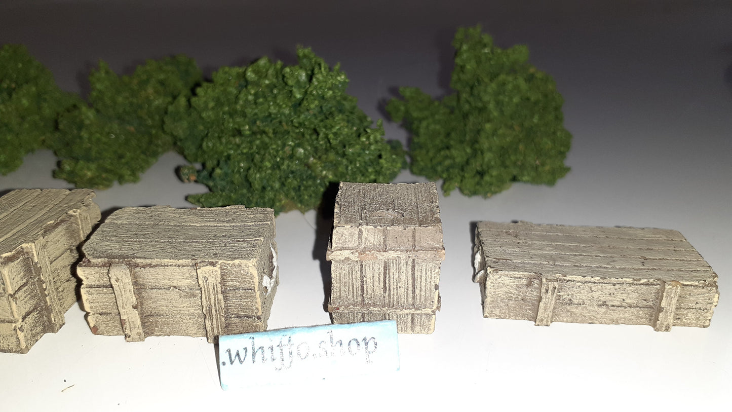 Jg Miniatures Bushes Ammo Boxes For Britains Ww1 Ww2 Zulu War No box 1:30 Wb