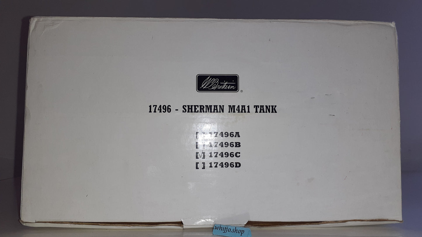 Britains 17496 17496c M4a1 ww2 Sherman tank boxed 1:32 S550