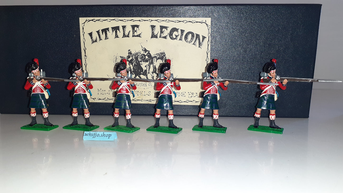 Little Legion Napoleonic Waterloo 42nd Black Watch Highlanders Wb9 Box 1:32 S645
