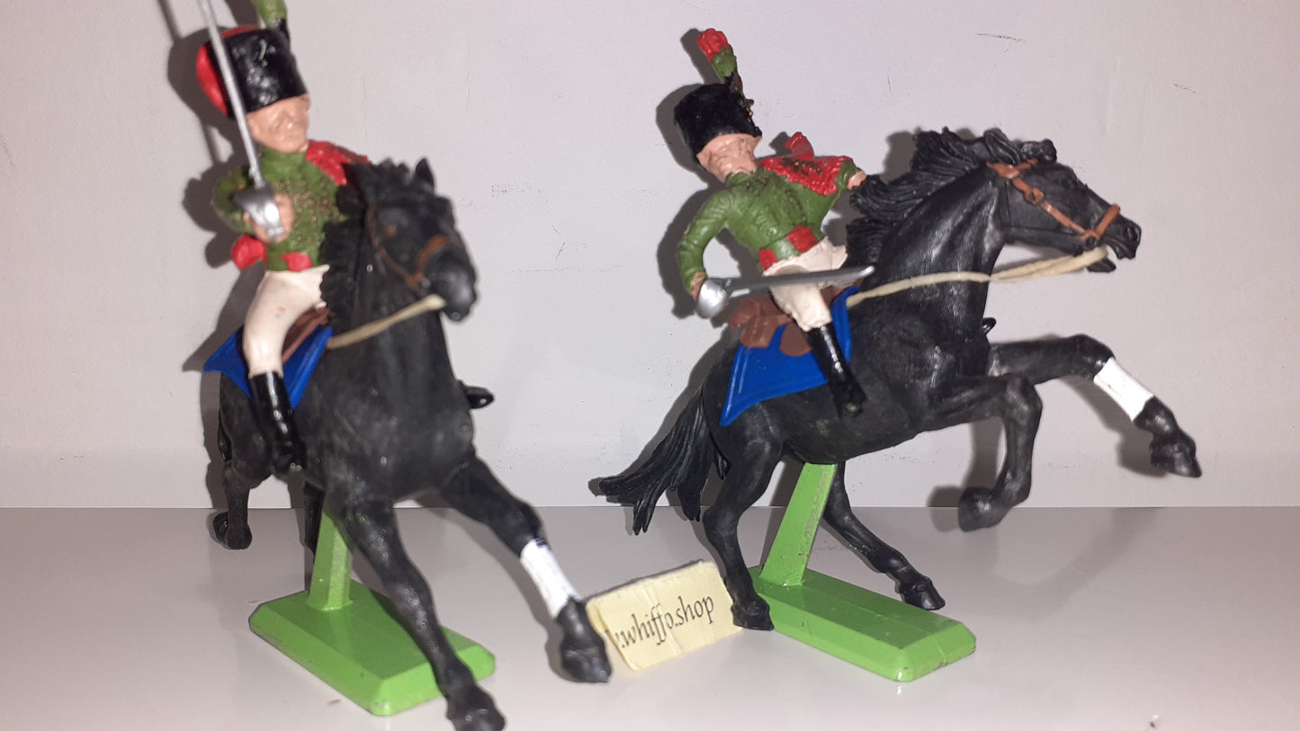 Britains deetail Waterloo French Chasseurs Cavalry 1970s Made England 1:32 B2