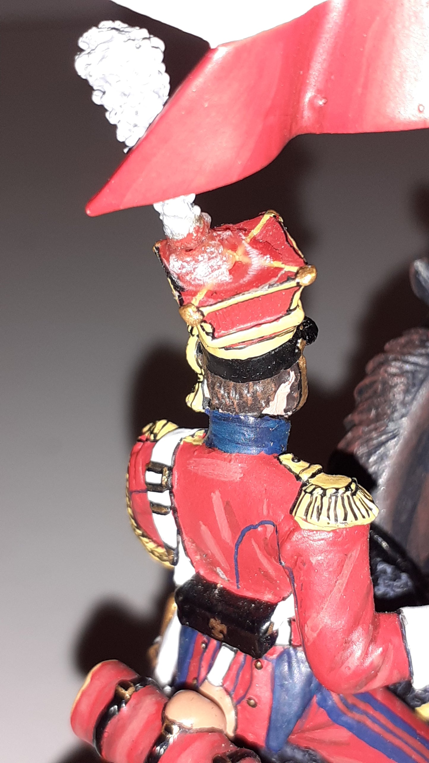 King and country Na160 Dutch Lancer Walking Repaired Plume Napoleonic box Wb