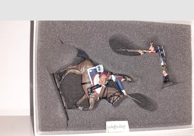 Britains 17257 Cuiraissier Versus 92nd Highlander Waterloo 2001 boxed S8