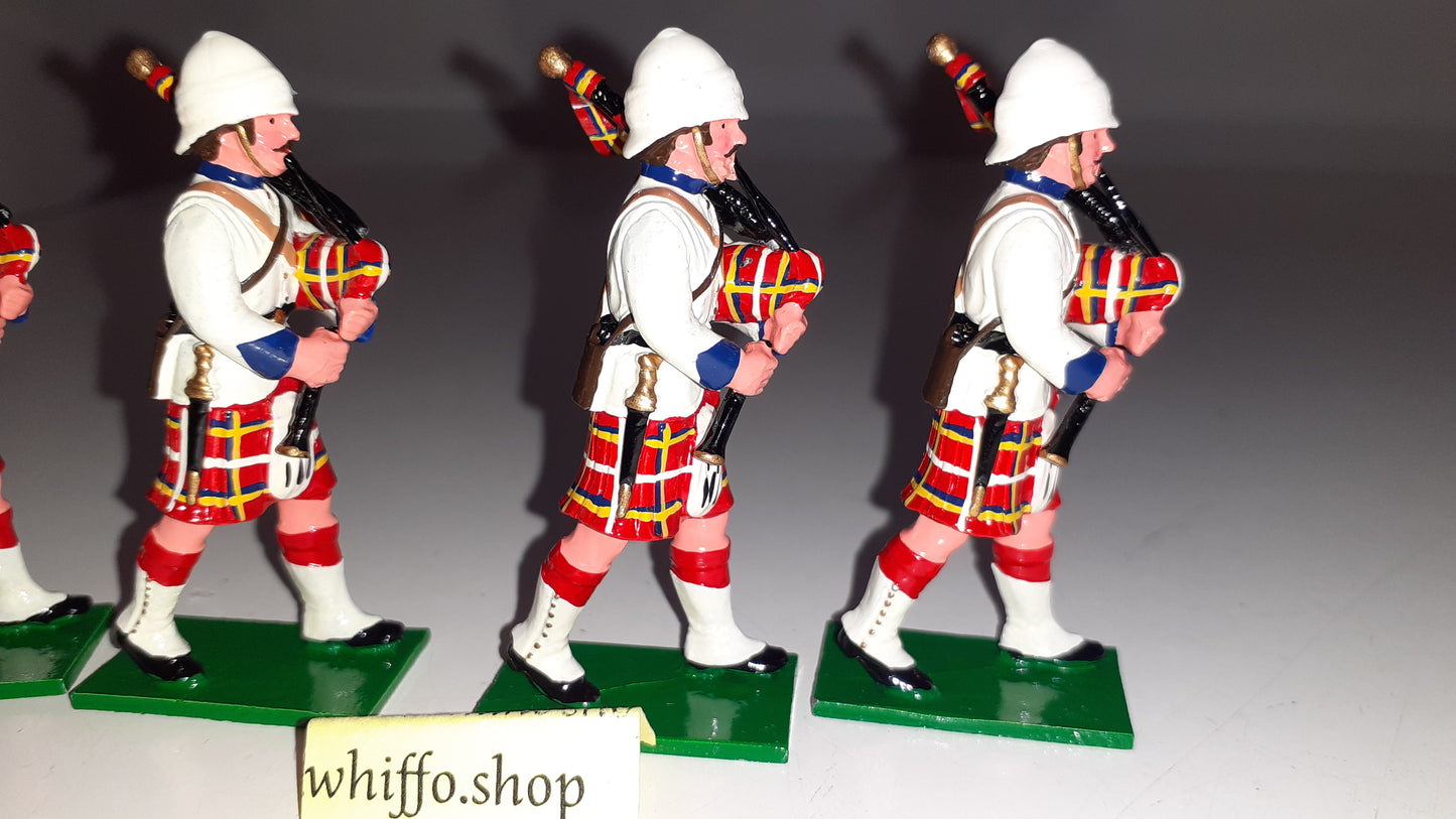 trophy miniatures 1991 Black Watch Pipers Sudan Egypt Boer Highlanders 1:32 s231