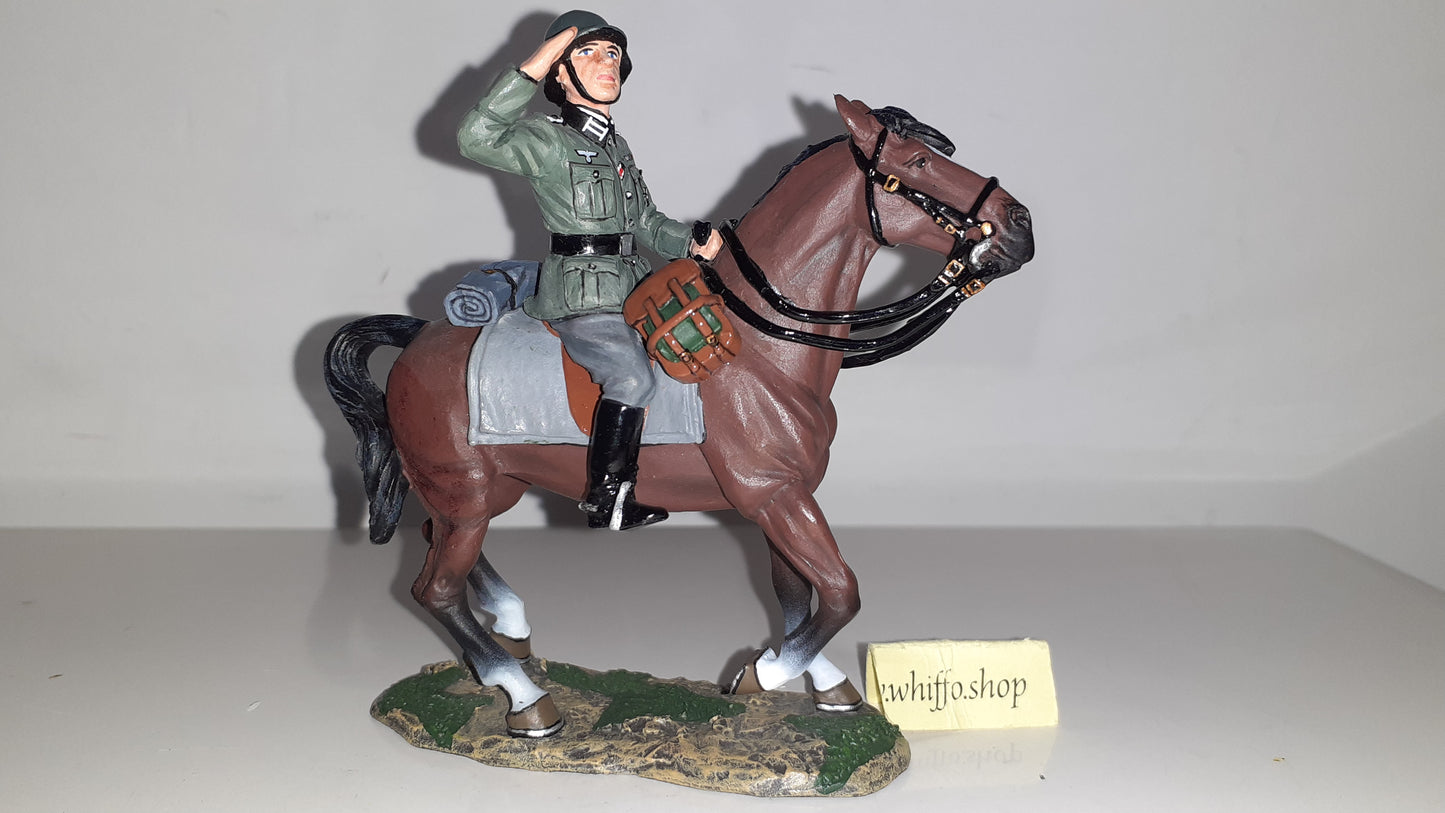 King and country fob056 German Ww2 Wehrmacht Mounted Officer boxed 1:30 S6