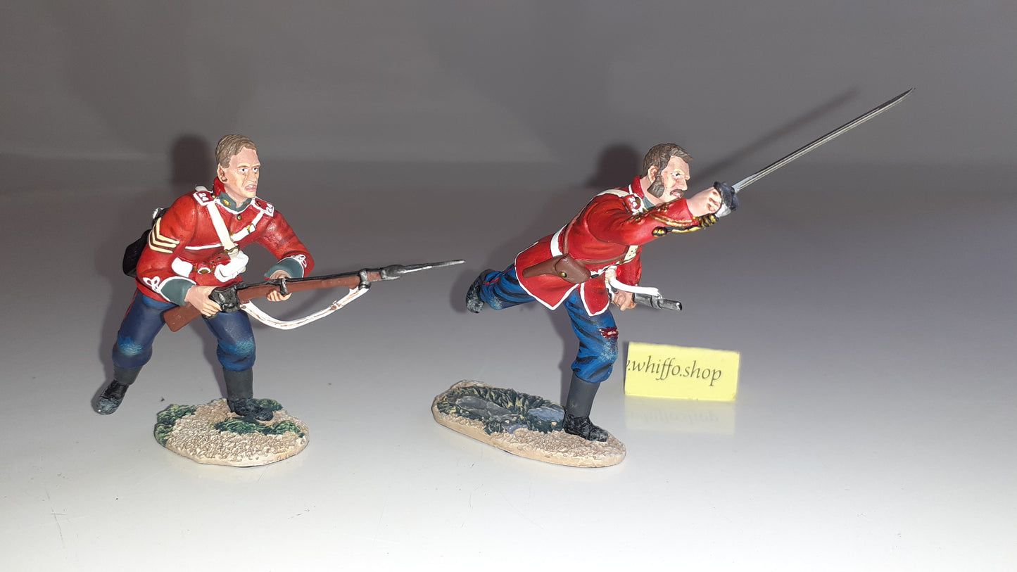 Britains 20132 Zulu wars 24th foot 1:32 2013 Younghusband Forlorn Hope box S7