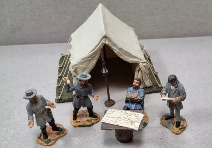 Britains 17464 2003 acw Confederate Crisis At Chickamauga Bragg Polk boxed S7