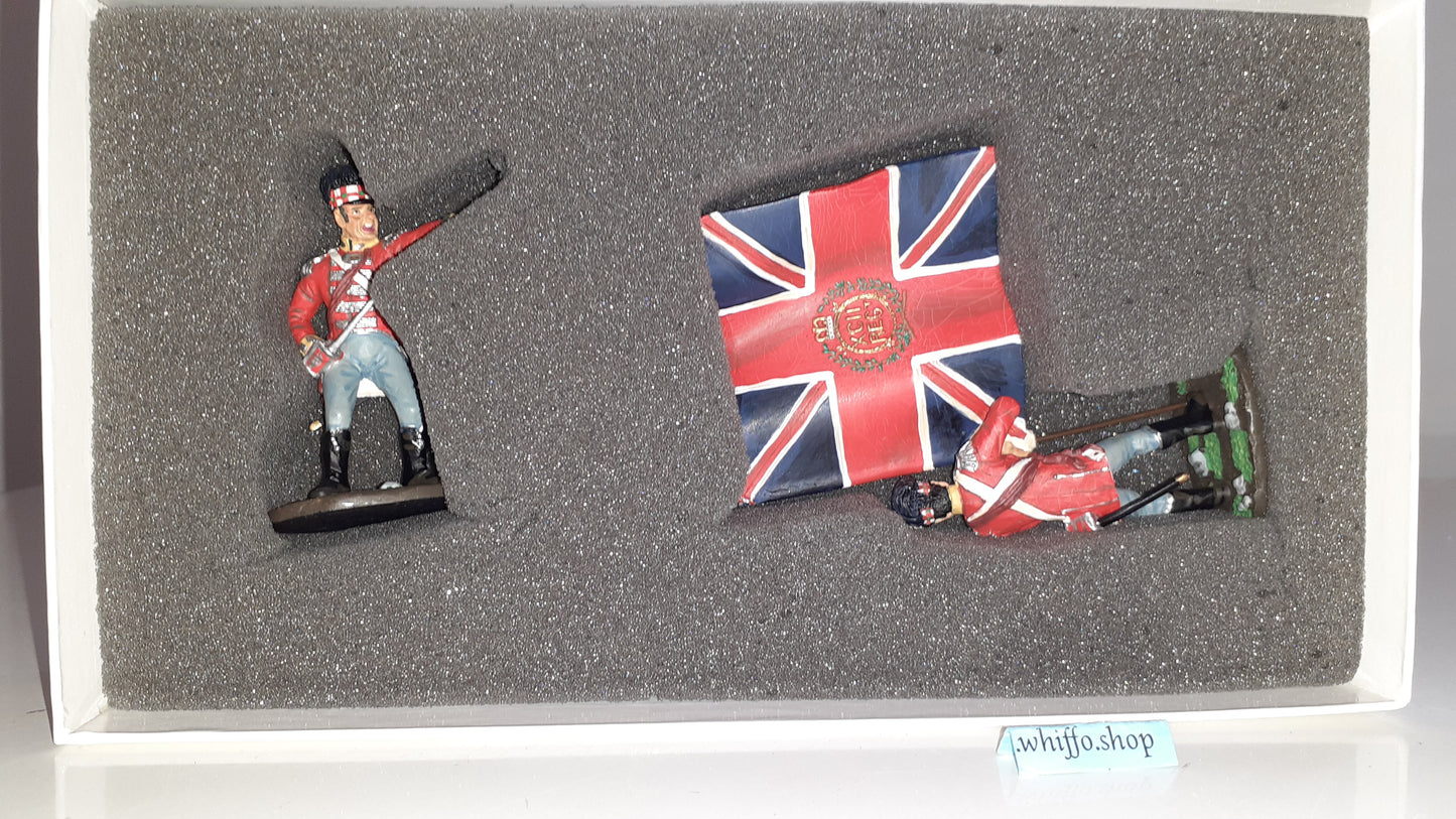Britains 17364 2001 British 92nd Foot Waterloo Napoleonic 1:32 metal boxed S8b for sale
