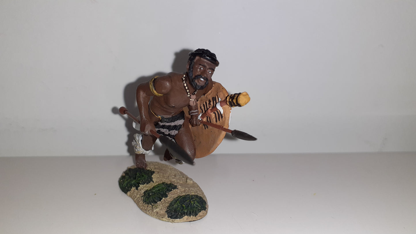 Britains 20034 Zulu wars Charging Assegai Fig 1:32 2014 boxed B11