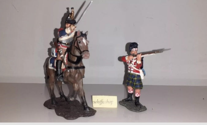 Britains 17257 Cuiraissier Versus 92nd Highlander Waterloo 2001 boxed S8