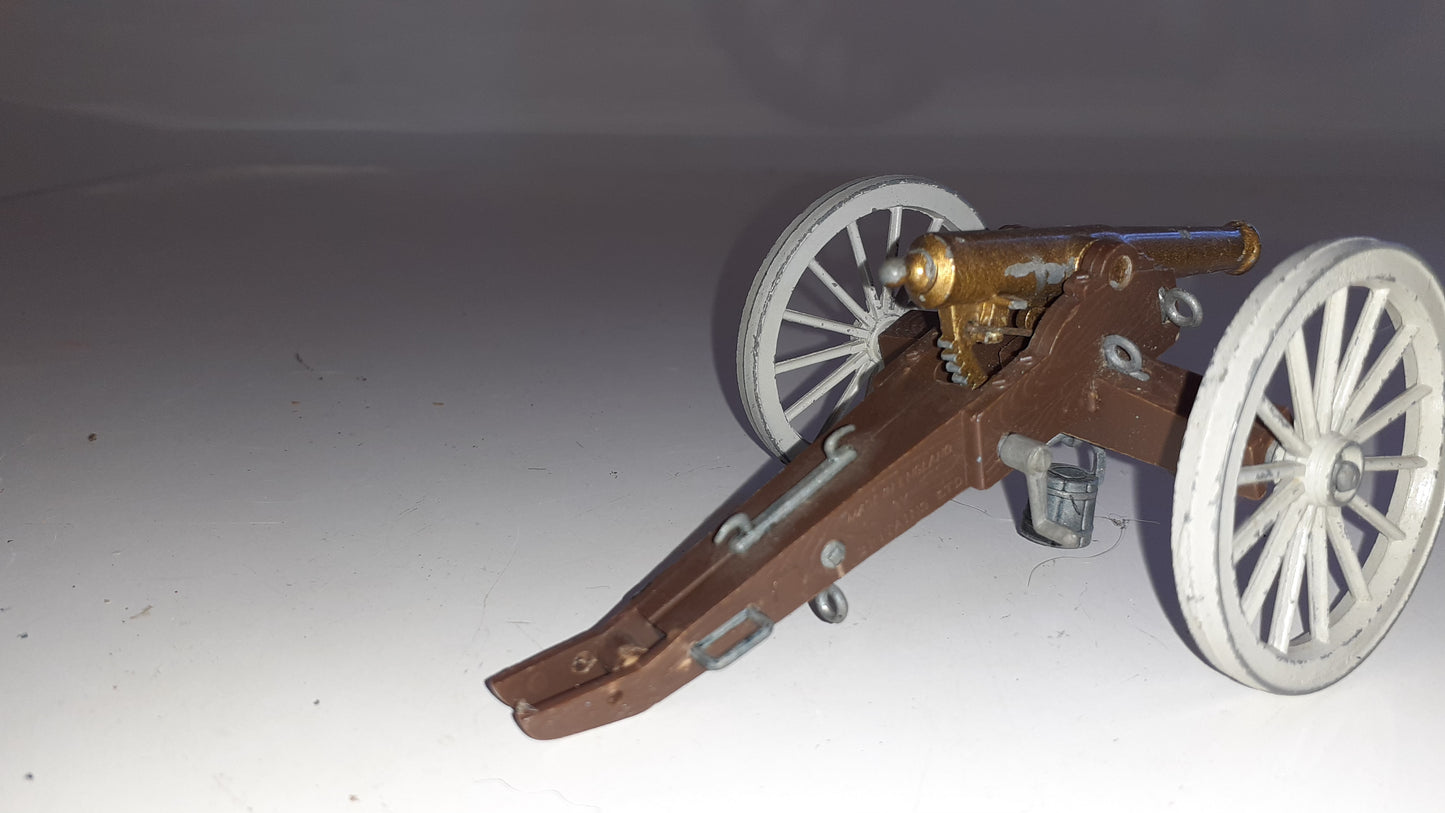Britains deetail acw Wild West cannon missing tow hook 1970s 1:32 b25