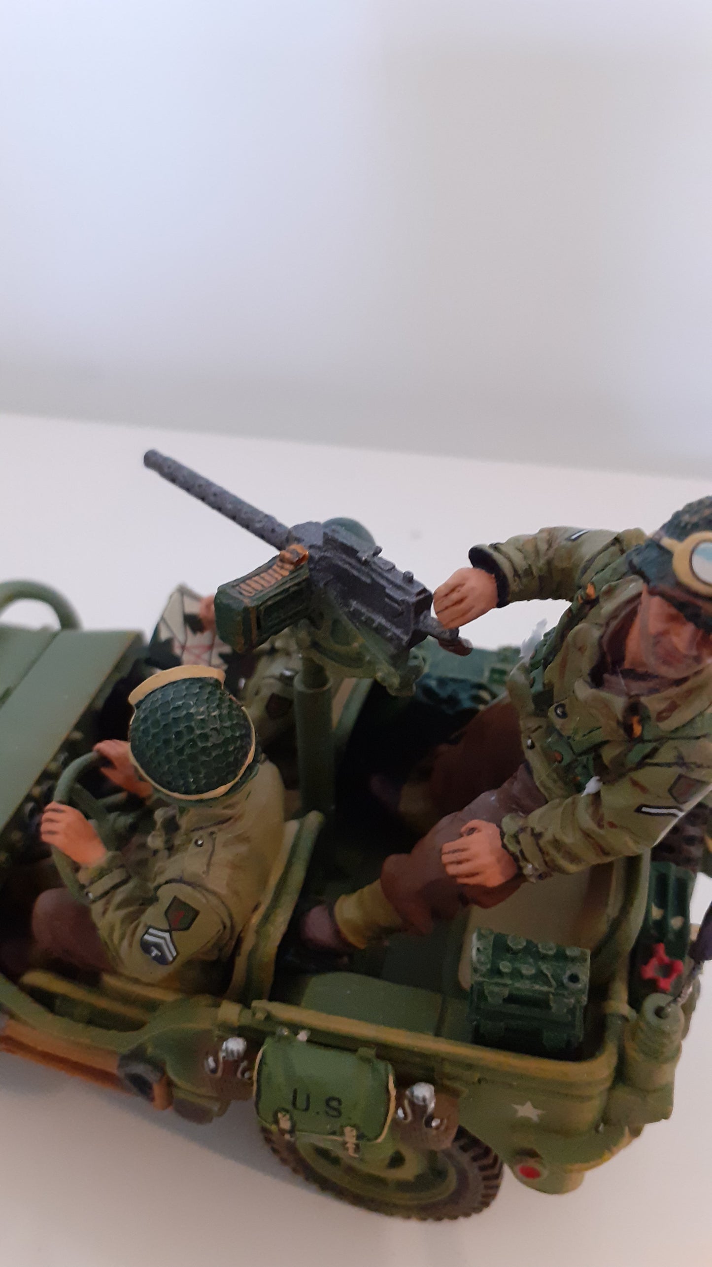 King and country ww2 US Army Willys Jeep D-day box 1:30 Dd075 Dd75 Wdb