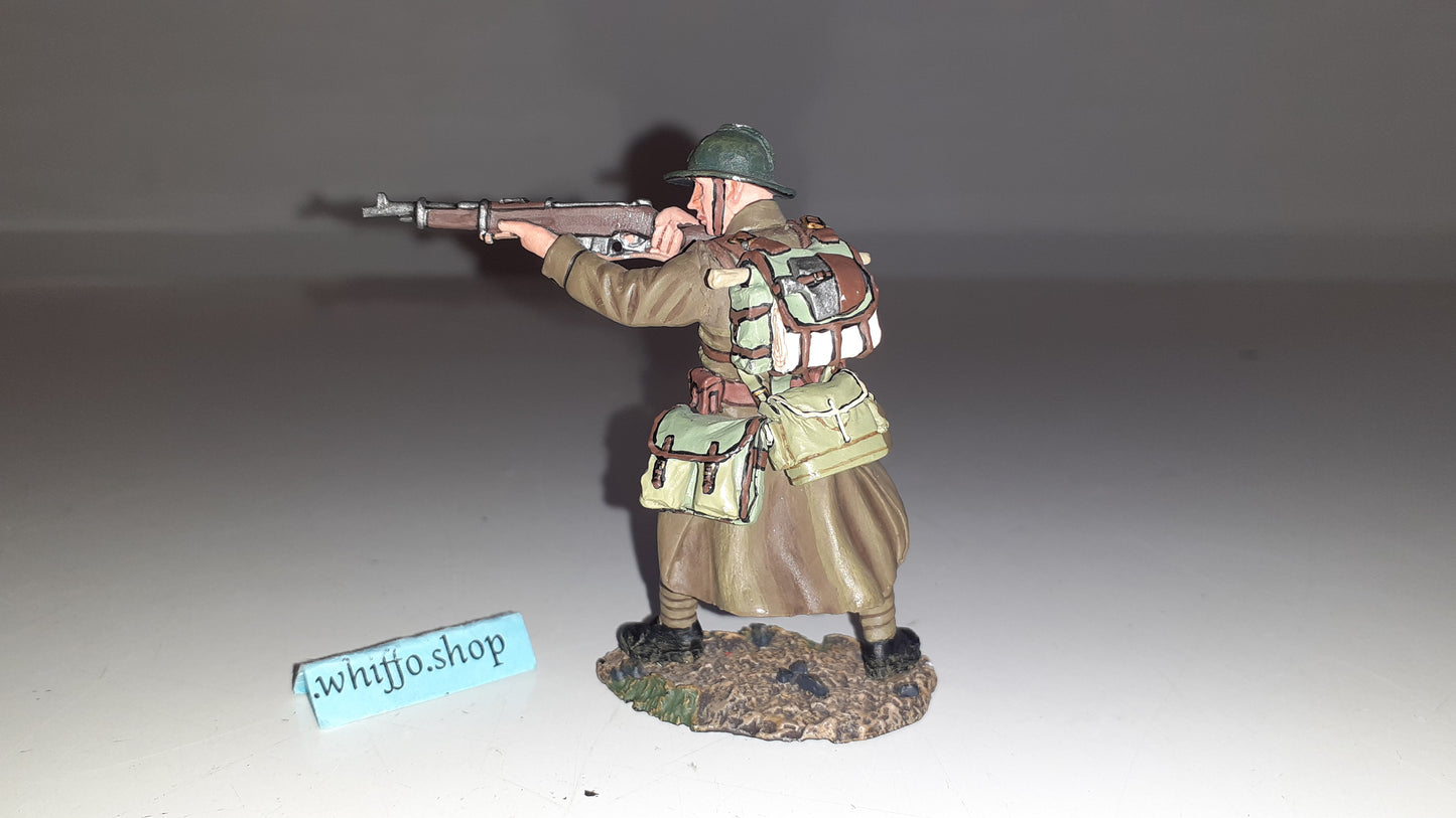 King and country Ww2 French Poilu Standing Firing Fob32 Fob032 boxed 1:30 Wb