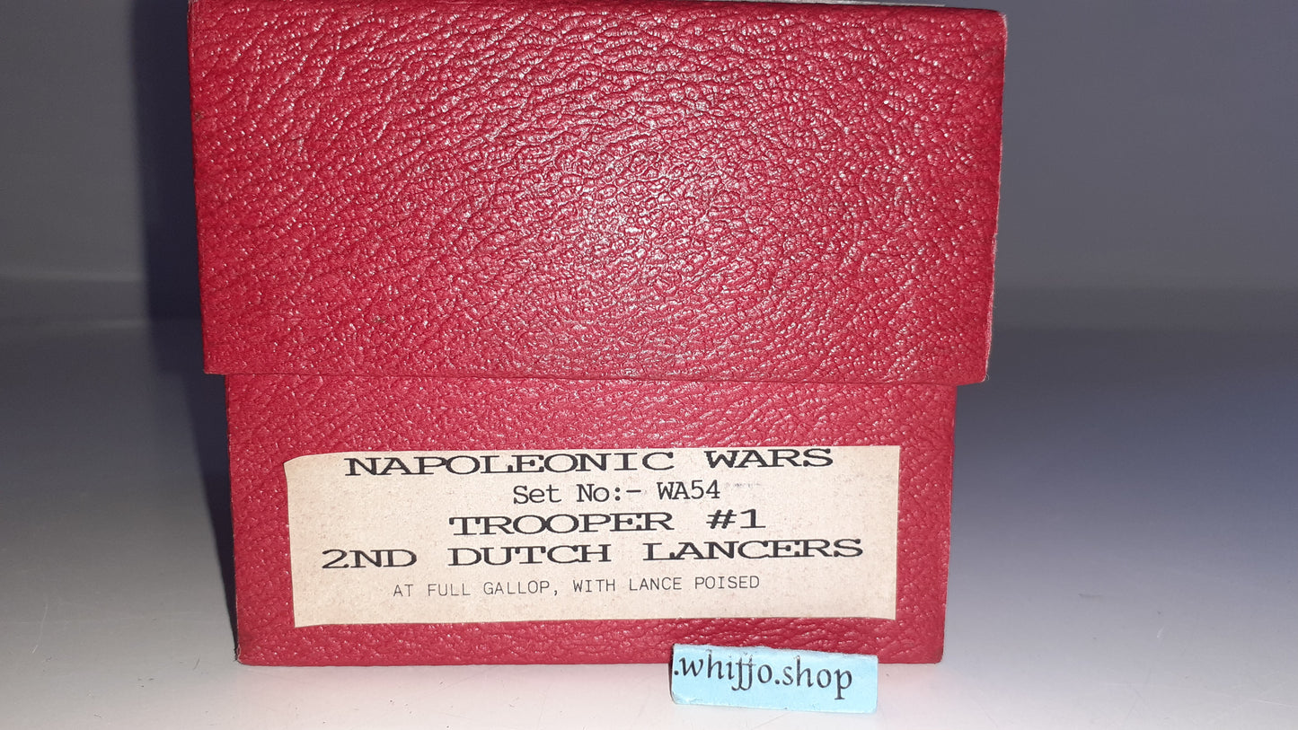 trophy miniatures 1991 Napoleonic War Dutch Lancers Cavalry Wa54 1:32 s848