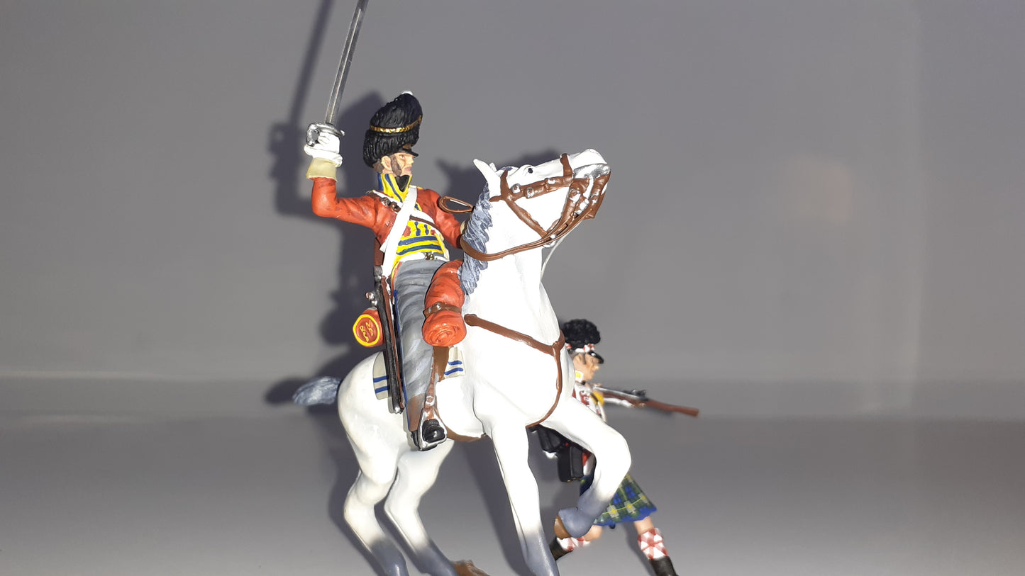 Britains 36064 Napoleonic Scots Grey Gordon Highlander waterloo 2009 1:32 S754