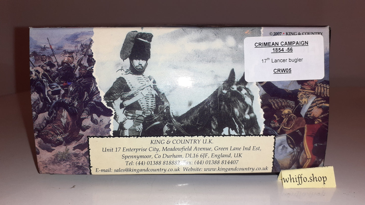 King and country crimean war crw5 Crw05 17th Lancer Bugler Light Brigade box s840