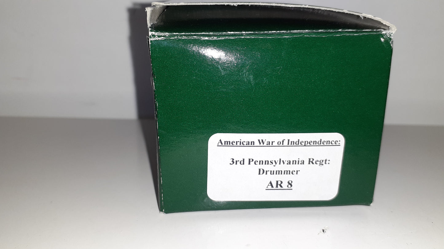 King and country Ar8 Ar08 Awi 3rd Penn Drum Revolution 1776 boxed 1:30 1999 B11