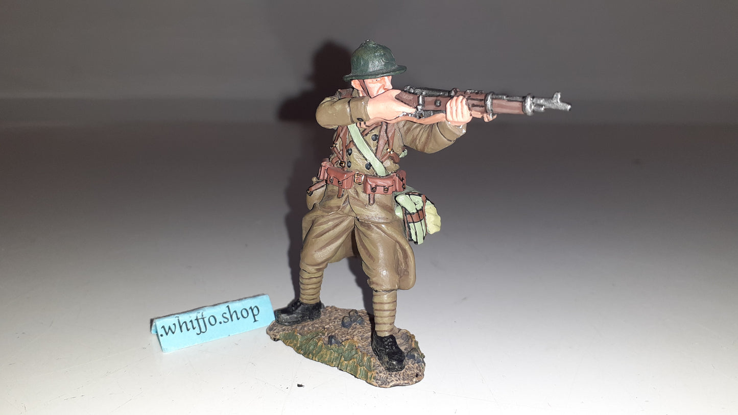 King and country Ww2 French Poilu Standing Firing Fob32 Fob032 boxed 1:30 Wb