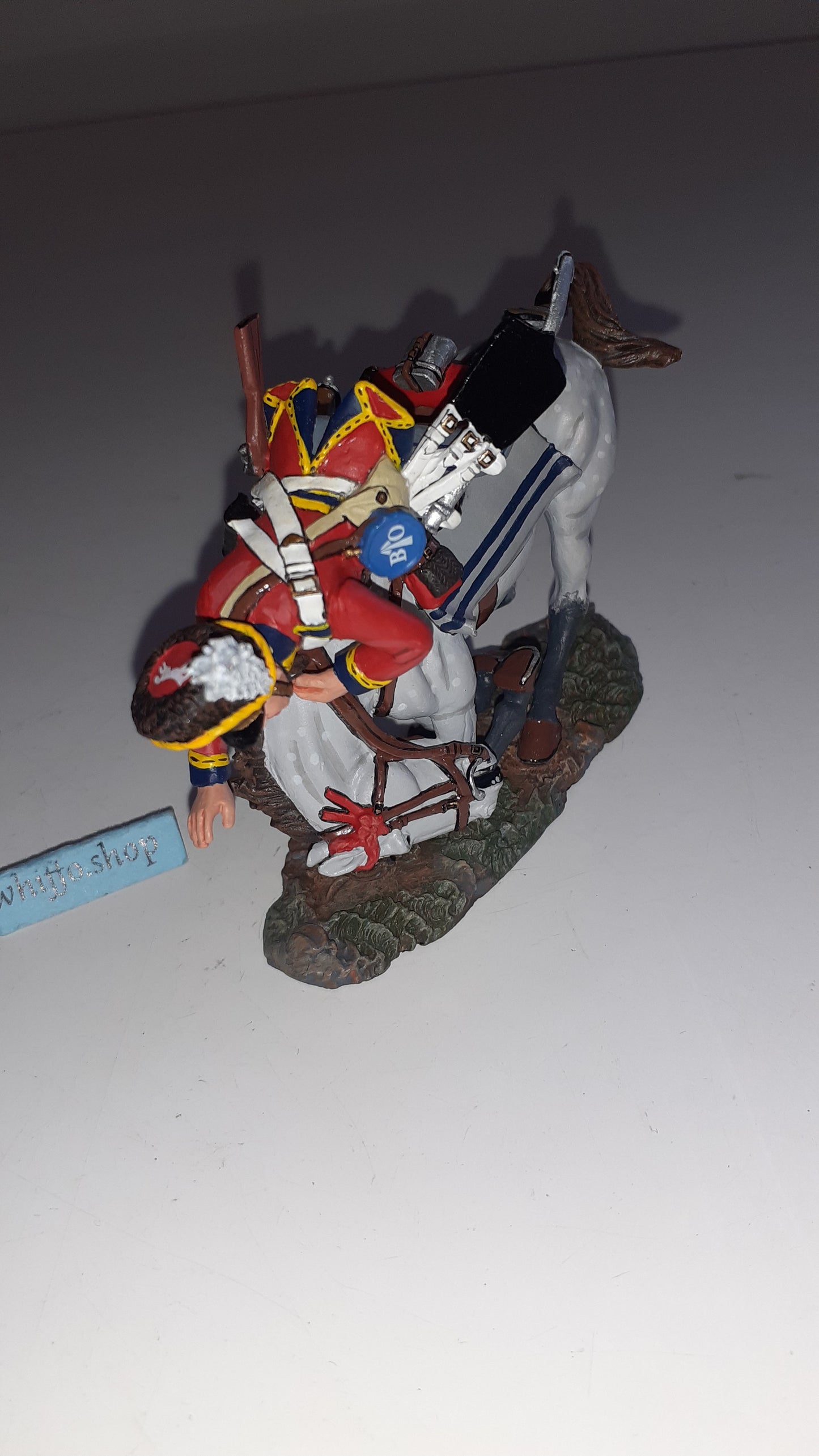 King and country Na88 Scots Greys falling 2006 Napoleonic Waterloo box S772