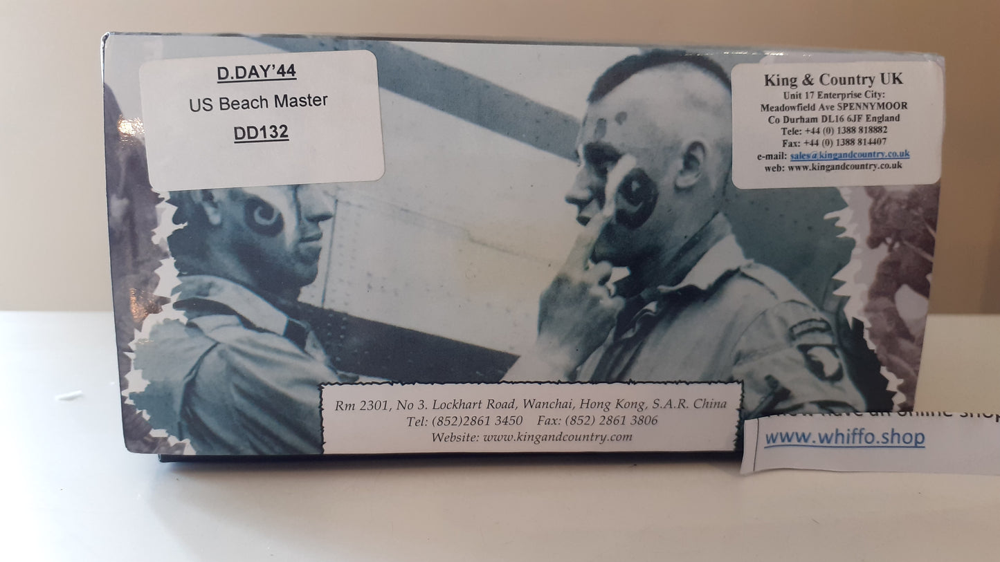 King and country Dd132 Ww2 D-day Us Navy Beach Master boxed Wb