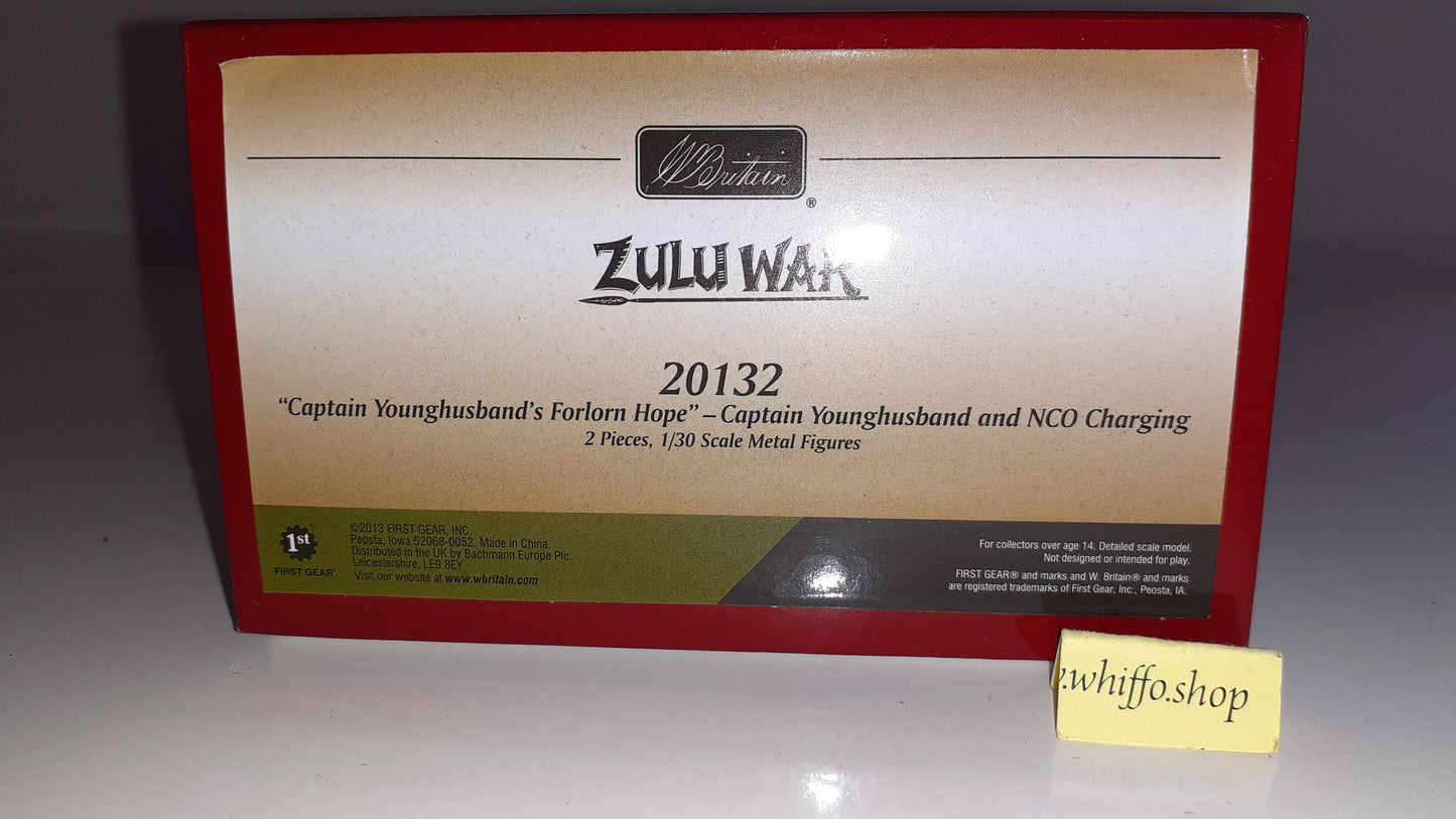 Britains 20132 Zulu wars 24th foot 1:32 2013 Younghusband Forlorn Hope box S7