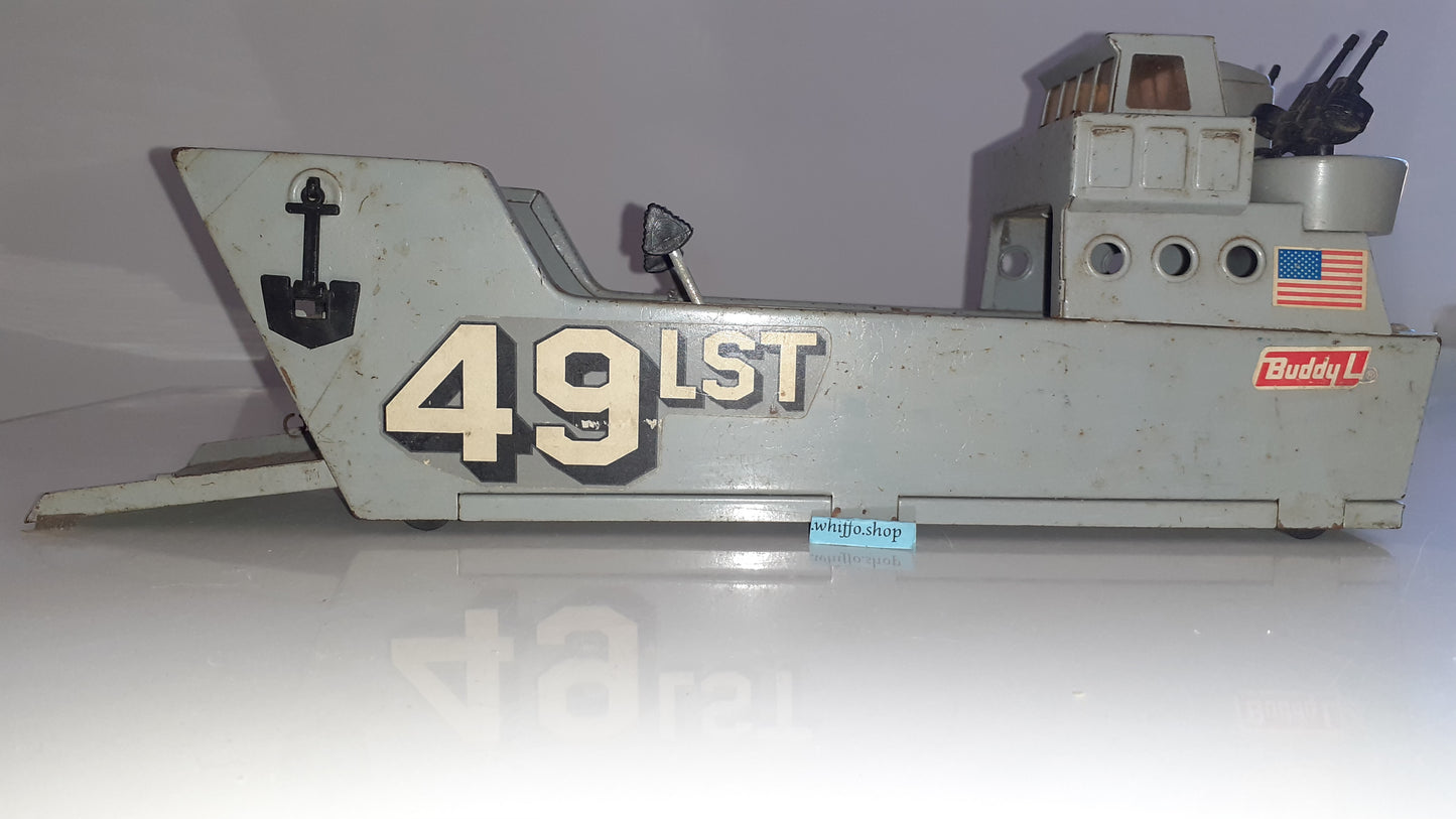 Buddy L Landing Craft Ship Ww2 1960s Steel 12 Inches Long S1