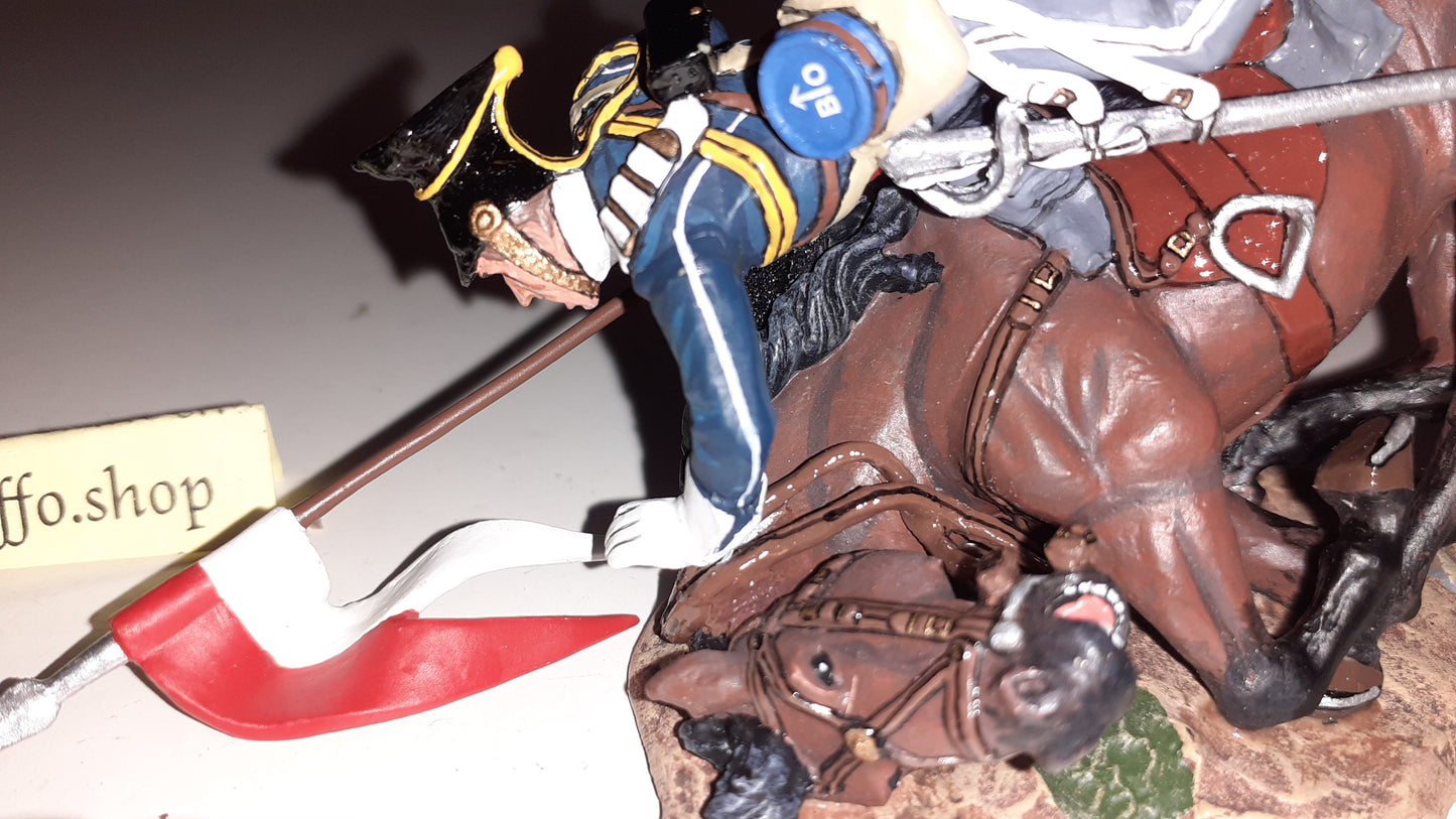 King and country Crimean War Falling 17th Lancer boxd 1:30 Crw36 S555