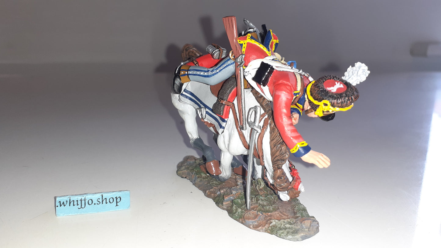 King and country Na88 Scots Greys falling 2006 Napoleonic Waterloo box S772