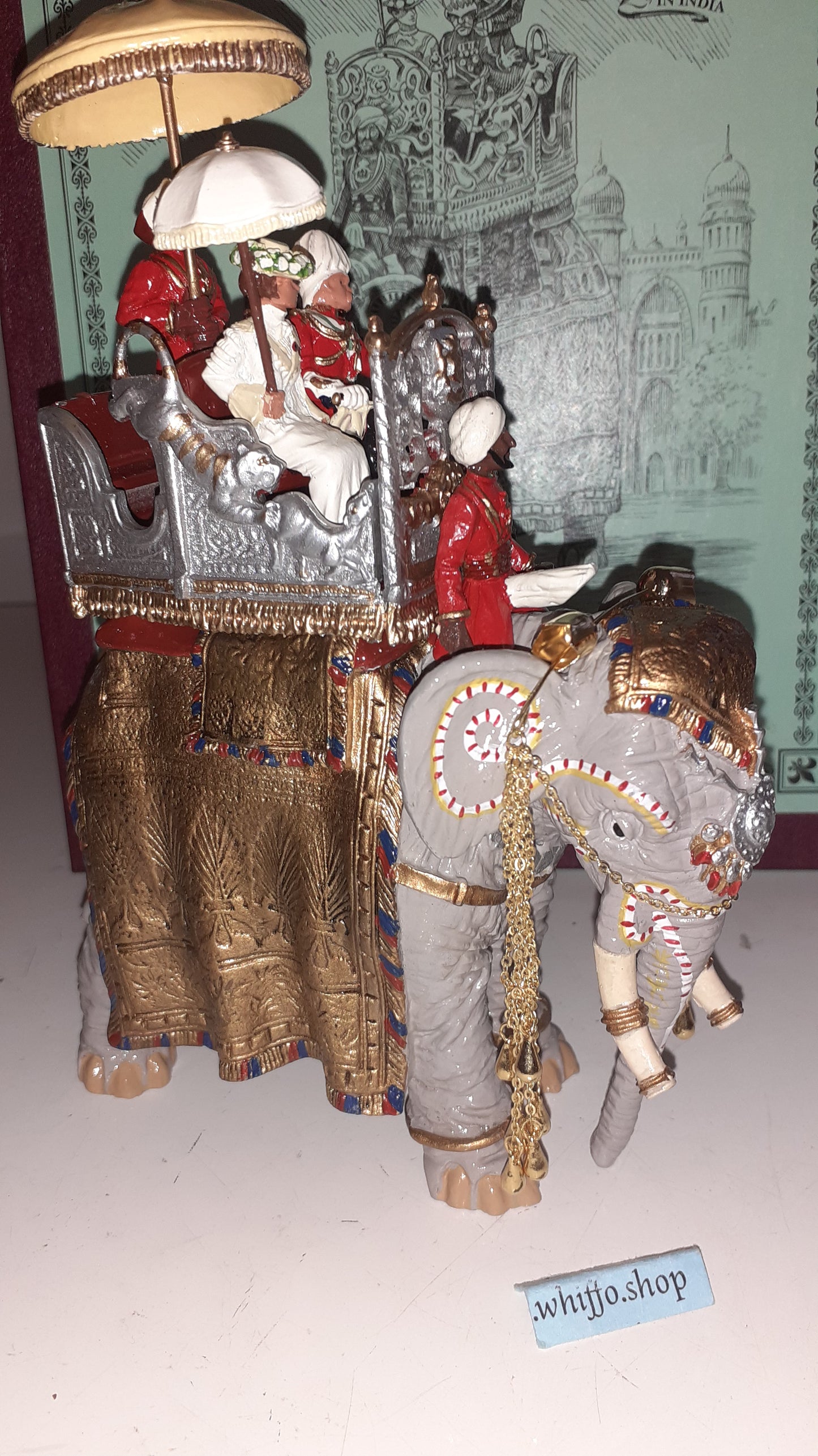 Britains 08956 Duke Connaught Indian State Elephant Durbar 1:32 metal boxd S3