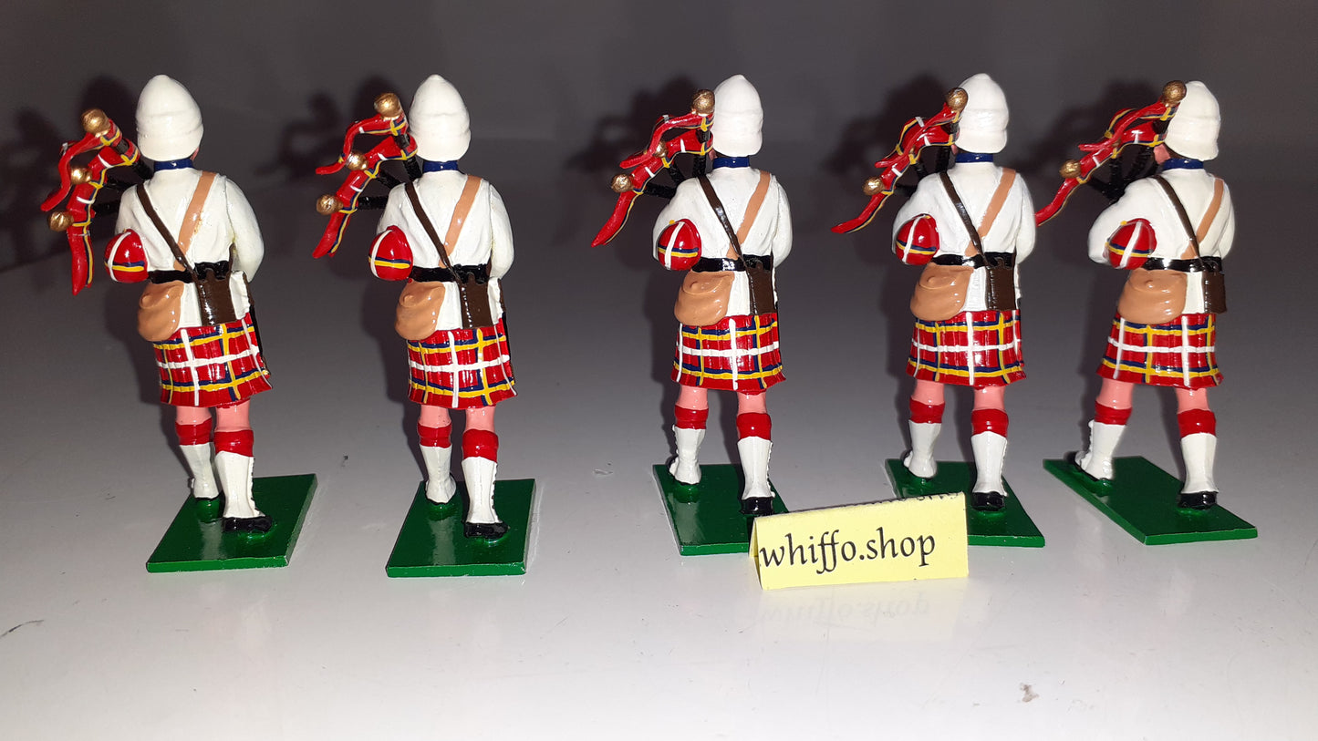 trophy miniatures 1991 Black Watch Pipers Sudan Egypt Boer Highlanders 1:32 s231