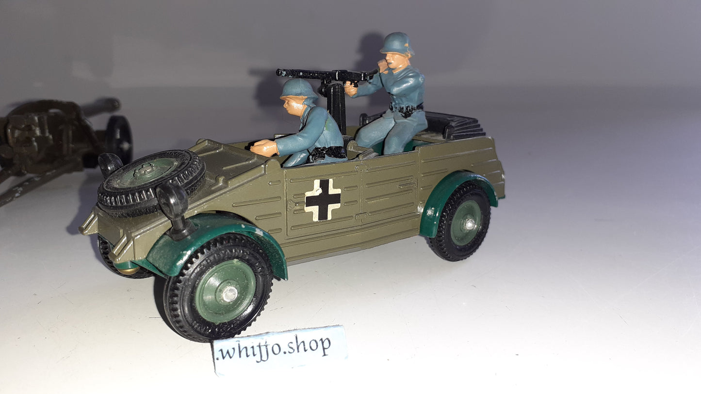 Britains 9788 1980 Deetail German Ww2 Kubelwagen And Gun 1:32 boxed S550