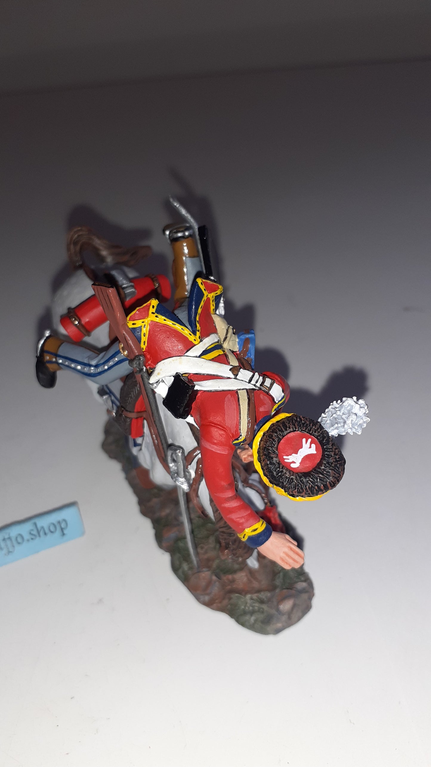King and country Na88 Scots Greys falling 2006 Napoleonic Waterloo box S772