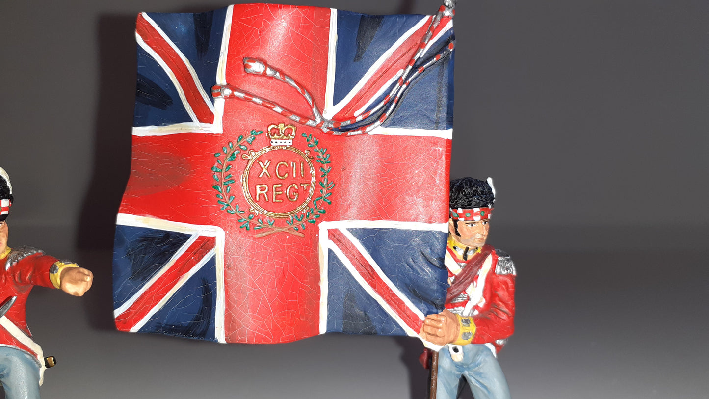 Britains 17364 2001 British 92nd Foot Waterloo Napoleonic 1:32 metal boxed S8b for sale