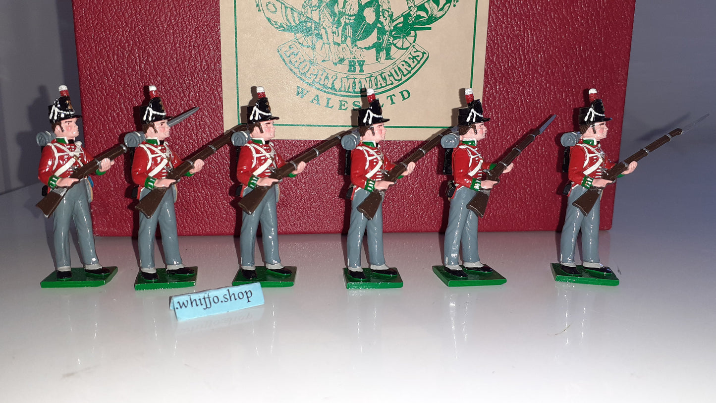 trophy miniatures 1991 British Infantry Ready Napoleonic Wa5 1:32 metal box S2B
